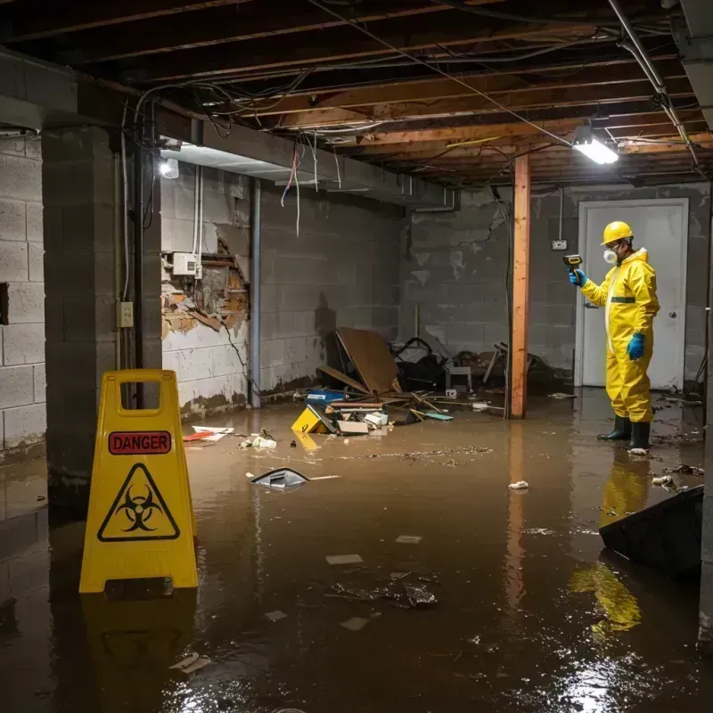 Flooded Basement Electrical Hazard in Harbor Springs, MI Property